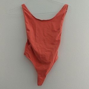 American Apparel Coral Bodysuit